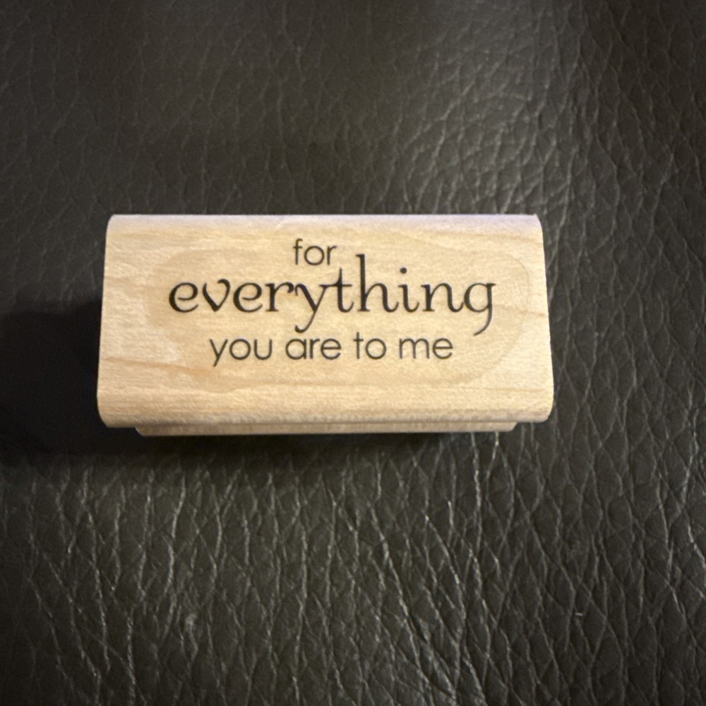 "So Glad You're Here" Rubber Stamp